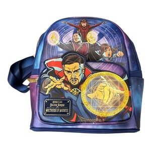 Loungefly Marvel Doctor Strange Multiverse of Madness Mini Backpack Blue‎ Purple